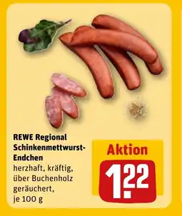 REWE DE Rewe regional schinkenmettwurst- endchen tilbud