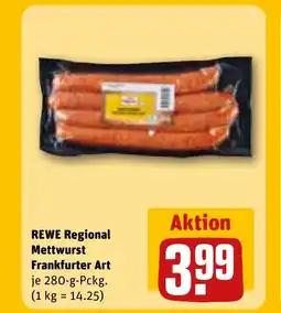 REWE DE Rewe regional mettwurst frankfurter art tilbud