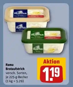 REWE DE RAMA Brotaufstrich tilbud