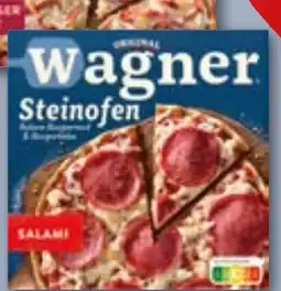 REWE DE ORIGINAL WAGNER Steinofen pizza salami tilbud