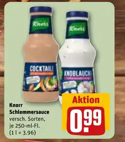 REWE DE KNORR Schlemmersauce tilbud
