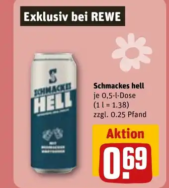 REWE DE Schmackes hell tilbud