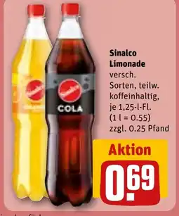 REWE DE SINALCO Limonade tilbud