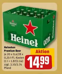 REWE DE HEINEKEN Premium beer tilbud