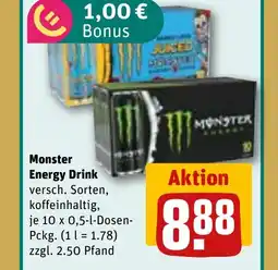 REWE DE MONSTER Energy drink tilbud