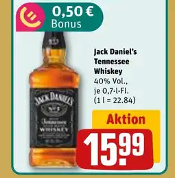 REWE DE JACK DANIEL'S Tennessee whiskey tilbud