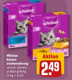 REWE DE WHISKAS Katzen-trockennahrung tilbud