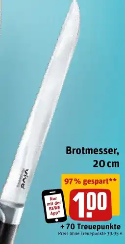 REWE DE Brotmesser, 20 cm tilbud