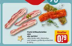 REWE DE Frische grillbauchscheiben natur oder mariniert tilbud