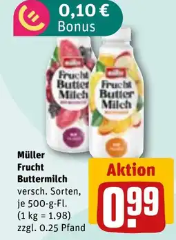 REWE DE MÜLLER Frucht buttermilch tilbud