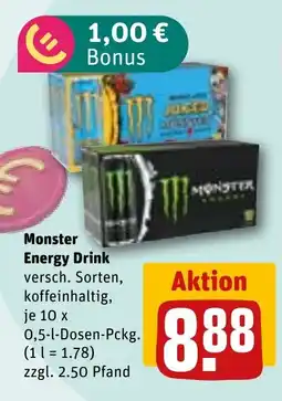 REWE DE MONSTER Energy drink tilbud