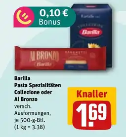 REWE DE BARILLA Pasta spezialitäten collezione oder al bronzo tilbud