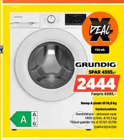 Power GRUNDIG Damp & plads til Vaskemaskine tilbud