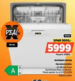 Power Miele AutoOpen-torring Opvaskemaskine tilbud