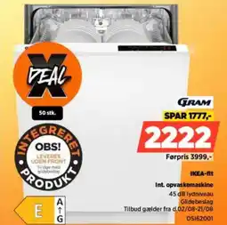 Power IKEA-fit Int. opvaskemaskine tilbud