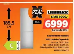 Power Liebherr Easy Twist-Ice funktion køle-/fryseskab tilbud