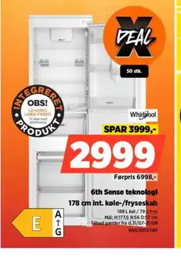 Power Whirlpool 6th Sense teknologi tilbud