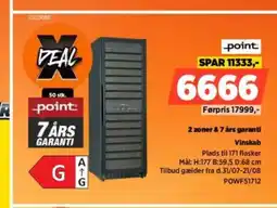 Power point 2 zoner & 7 års garanti Vinskab tilbud