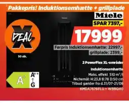 Power Miele 2 PowerFlex XL-områder Induktionsemhætte tilbud