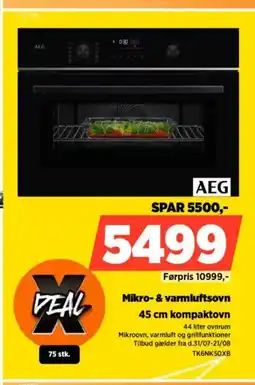 Power AEG Mikro- & varmluftsovn kompaktovn tilbud