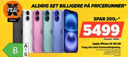 Power Apple iPhone 16 128 GB Fang det med Kamerabetjening. tilbud
