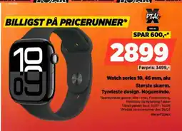 Power Watch series 10, 46 mm, alu Største skærm. Tyndeste design. Nogensinde. tilbud