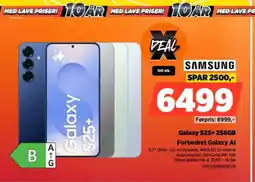 Power SAMSUNG Galaxy S25+ 256GB Forbedret Galaxy Al tilbud