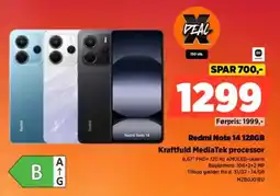 Power Redmi Note 14 128GB Kraftfuld MediaTek processor tilbud