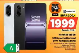 Power Nord CE5 128 GB 5200 mAh batteri med 80 W hurtigopladning tilbud