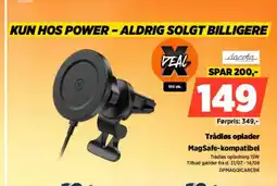 Power Trådløs oplader MagSafe-kompatibel tilbud
