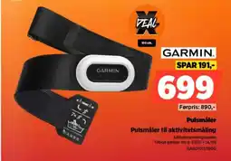 Power GARMIN Pulsmåler Pulsmåler til aktivitetsmåling tilbud