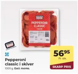 Dagrofa Food Service Pepperoni classic i skiver tilbud
