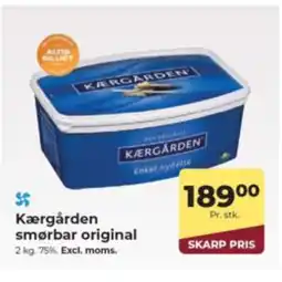 Dagrofa Food Service Kærgården smørbar original tilbud