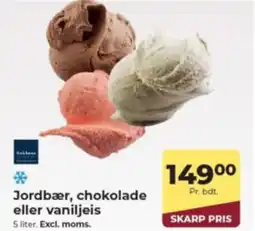 Dagrofa Food Service Jordbær, chokolade eller vaniljeis tilbud