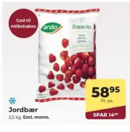 Dagrofa Food Service Jordbær Excl. moms. tilbud