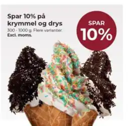 Dagrofa Food Service Spar 10% på krymmel og drys tilbud