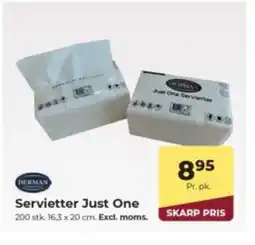 Dagrofa Food Service Servietter Just One tilbud
