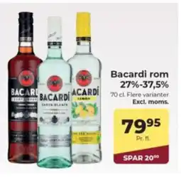 Dagrofa Food Service Bacardi rom 27%-37,5% tilbud