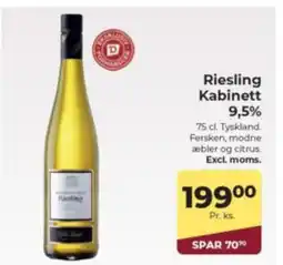 Dagrofa Food Service Riesling Kabinett 9,5% tilbud