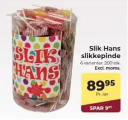 Dagrofa Food Service Slik Hans slikkepinde tilbud