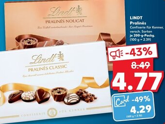 Kaufland DE Lindt Pralinès tilbud