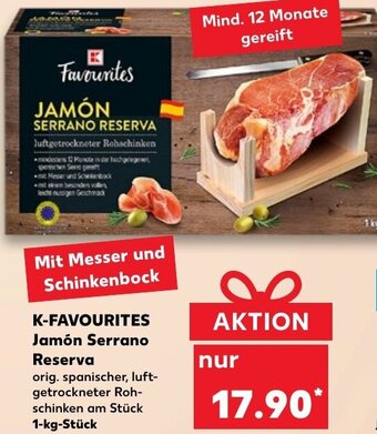Kaufland DE K-Favourites Jamòn Serrano Reserva tilbud