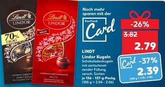 Kaufland DE Lindt Lindor Kugeln tilbud