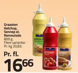 Fleggaard Graasten Ketchup, Sennep el. Remoulade, DKK 16.66 tilbud