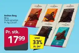 Fleggaard Anthon Berg, DKK 17.99 tilbud