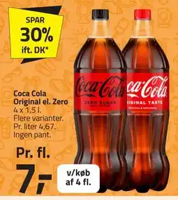 Fleggaard Coca Cola Original el. Zero, DKK 7 tilbud