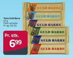 Fleggaard Toms Guld Barre, DKK 6.99 tilbud