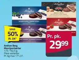 Fleggaard Anthon Berg Marcipantærter, DKK 29.99 tilbud