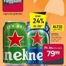 Fleggaard Heineken, DKK 79.99 tilbud