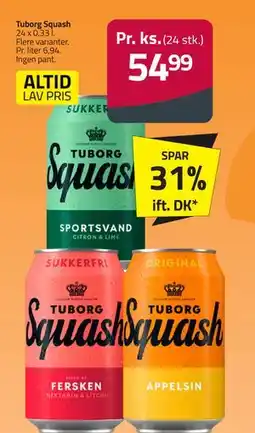 Fleggaard Tuborg Squash, DKK 54.99 tilbud